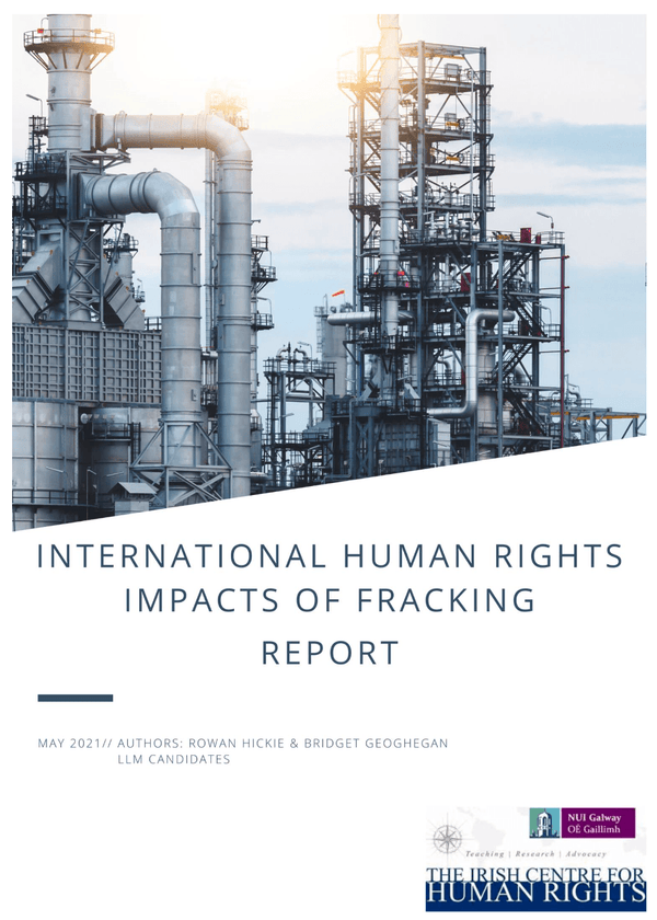 The Human Rights Impacts of Fracking Report - Co-authored by Bridget