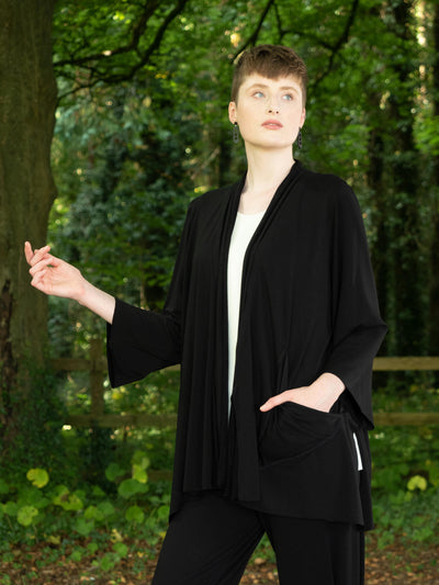 MISE TUSA Cardi One Size 'Crescent moon' cardi - Black