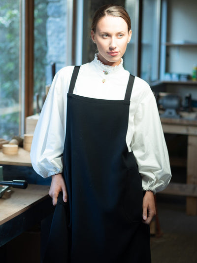 MISE TUSA Jackets + Coats One Size black pinafore