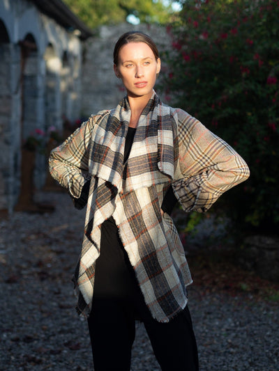 MISE TUSA Jackets + Coats One Size 'Draíocht' coat/ jacket - check mix