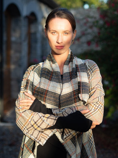 MISE TUSA Jackets + Coats One Size 'Draíocht' coat/ jacket - check mix