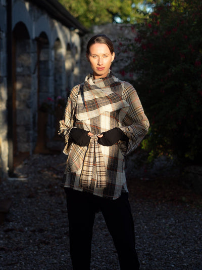 MISE TUSA Jackets + Coats One Size 'Draíocht' coat/ jacket - check mix