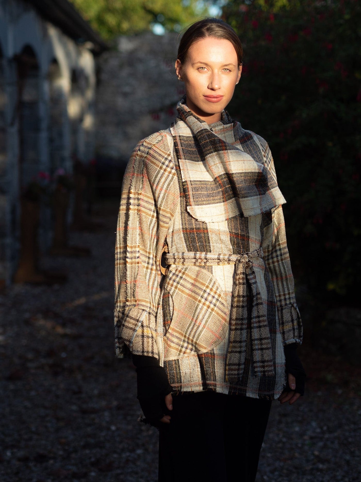 MISE TUSA Jackets + Coats One Size 'Draíocht' coat/ jacket - check mix