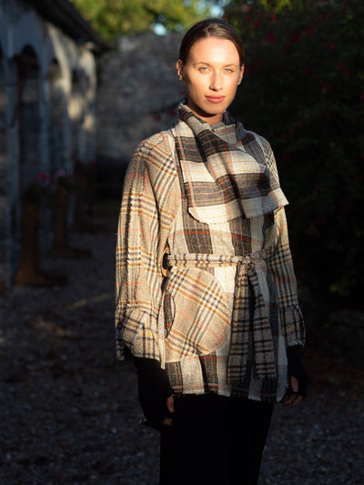 MISE TUSA Jackets + Coats One Size 'Draíocht' coat/ jacket - check mix