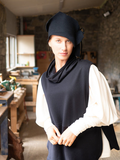 MISE TUSA Jackets + Coats One Size navy wool top