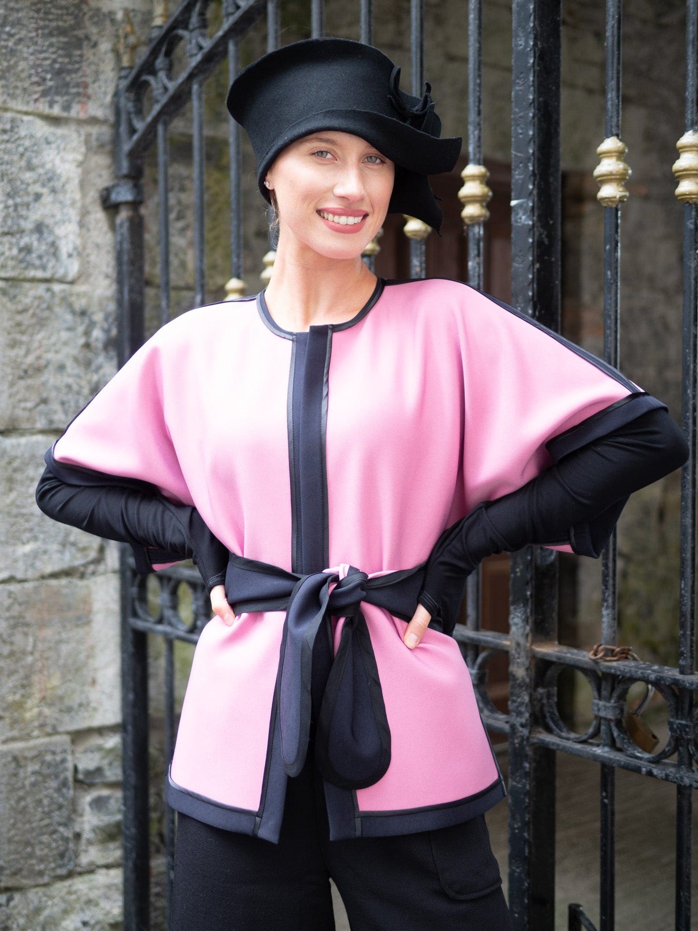 MISE TUSA Jackets + Coats One Size pink navy reversible