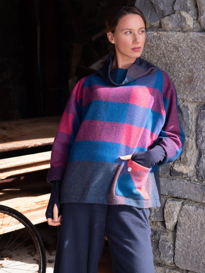 MISE TUSA jumper One Size Cosy Jo' jumper - Blue/Red mix