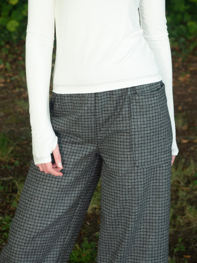 MISE TUSA Pants + Skirts 'Cone' pants - Grey/Black