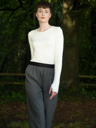 MISE TUSA Pants + Skirts 'Cone' pants - Grey/Black