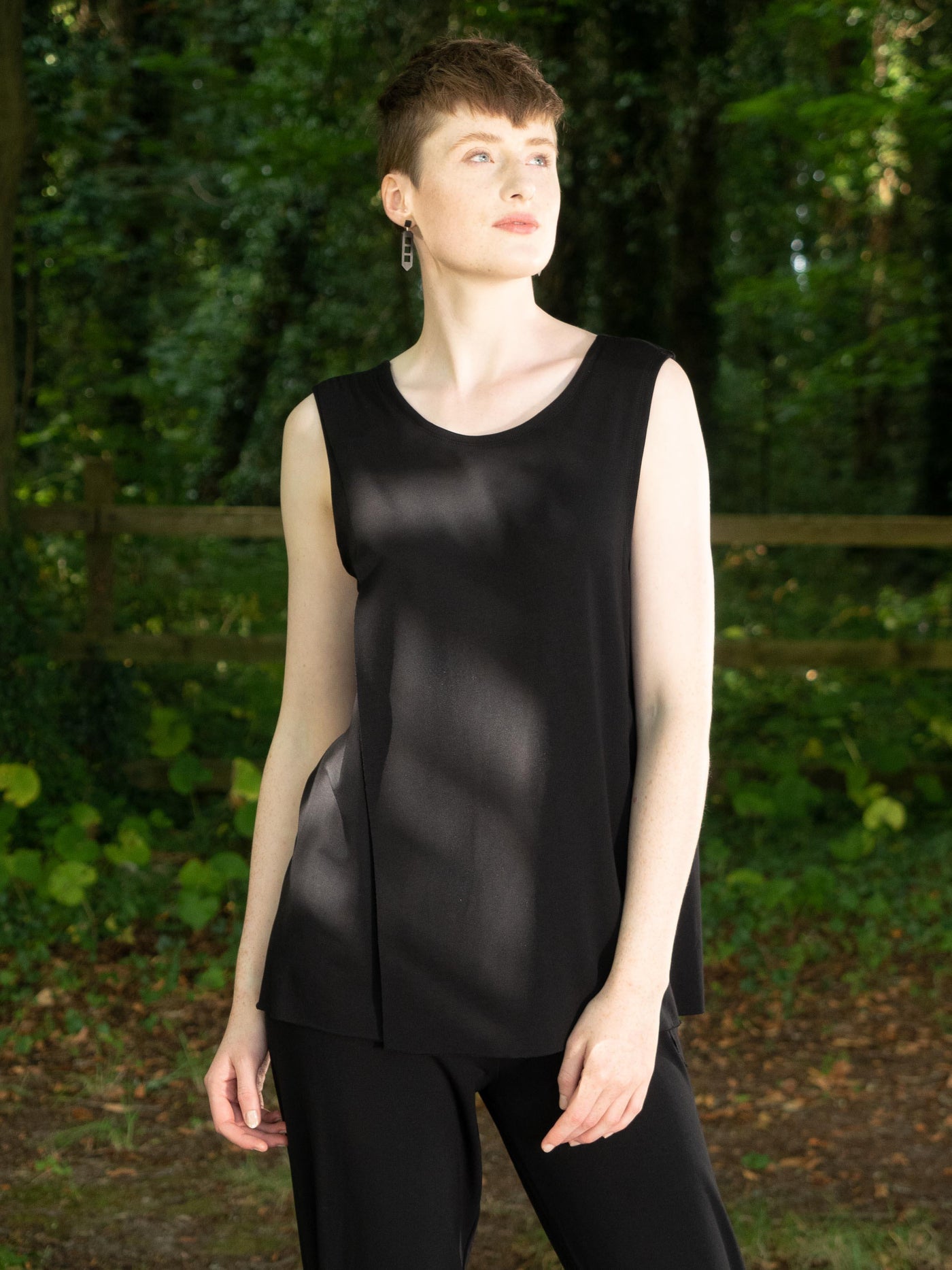 MISE TUSA Top 'Eagle' vest - Black