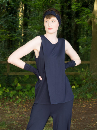 MISE TUSA Top 'Eagle' vest - Navy