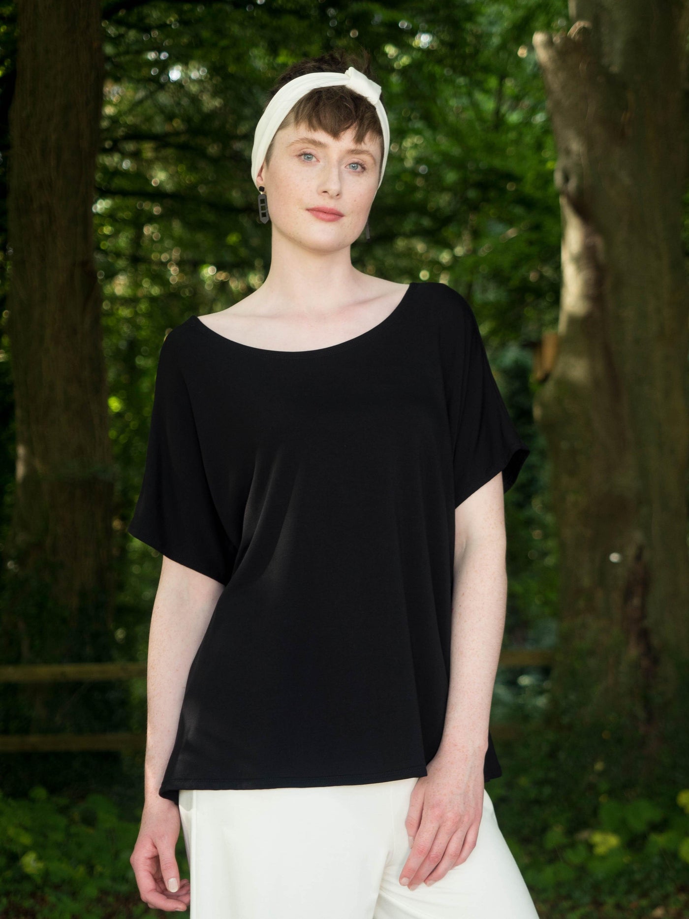 MISE TUSA Top One Size 'Sundial' t-shirt - black