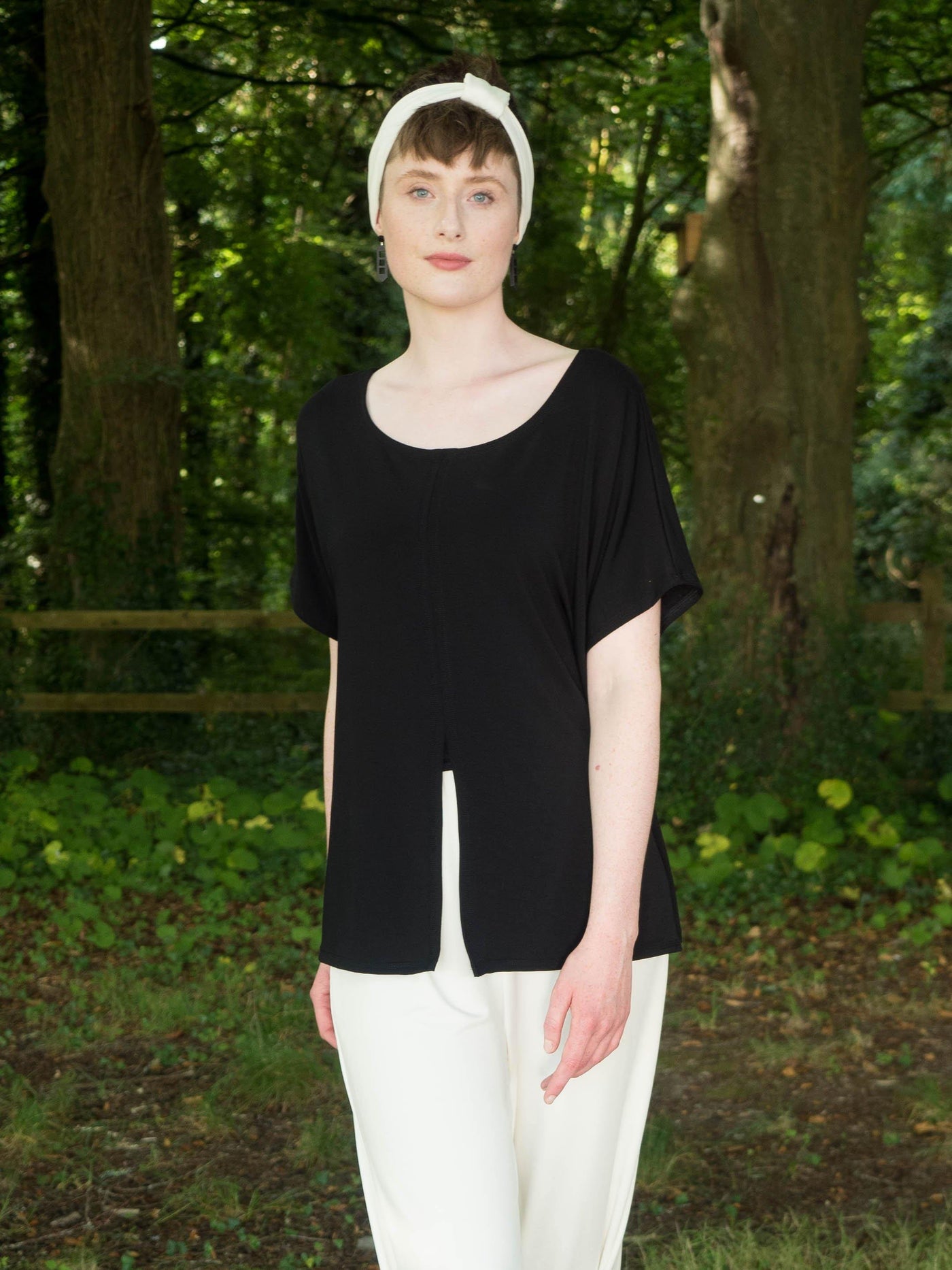 MISE TUSA Top One Size 'Sundial' t-shirt - black