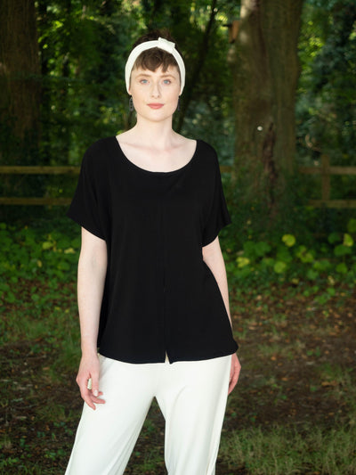 MISE TUSA Top One Size 'Sundial' t-shirt - black