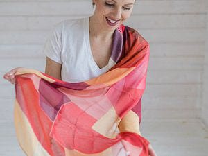 Rita Oates Accessories Beyond Grey to Gold Scarf