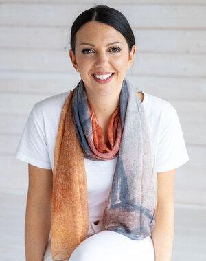 Rita Oates Accessories Giants Causeway Scarf