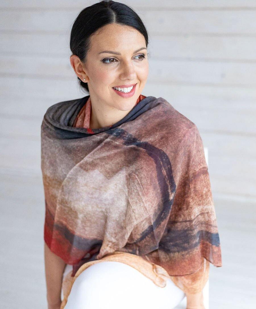 Rita Oates Accessories Giants Causeway Scarf